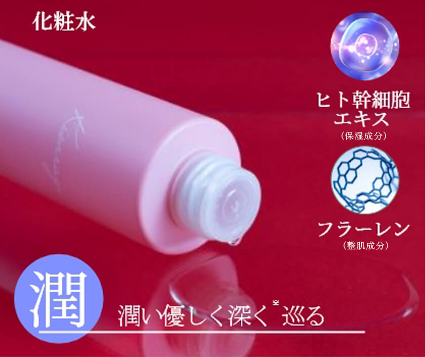 化粧水：潤い優しく深く巡る